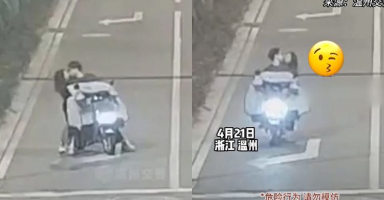 couple-kiss-on-the-road-accident