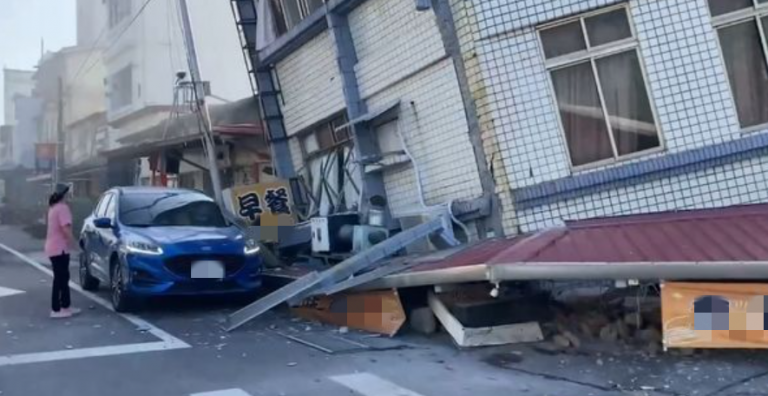 taiwan-earthquake-on-the-spot scene