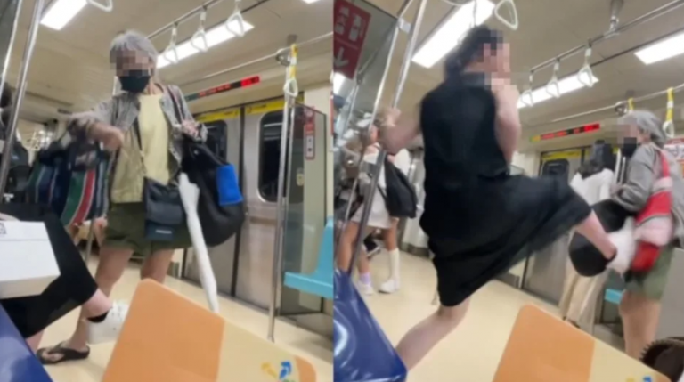 准备坐牢!遭踢飞Aunty「闹完捷运」⚡又去超市闹事+当场被捕!警揭:她是通缉犯!