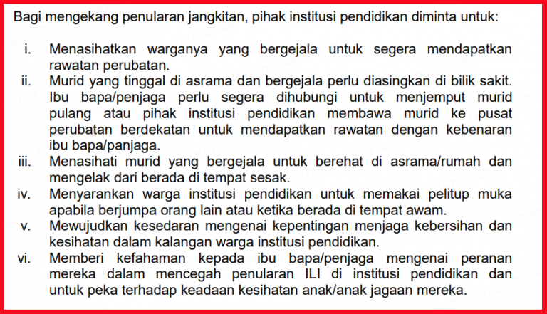 kementerian-pendidikan-malaysia-hwo-to-face-influenza-in-school