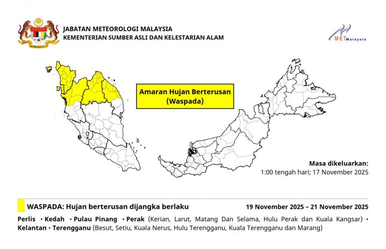 Malaysia-6-states-amaran-hujan-berterusan