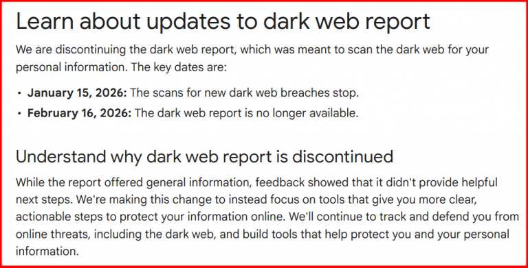 google-discontinuing-dark-web-report