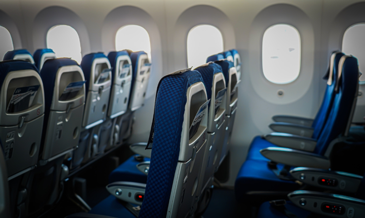 airplane-seats-blue-colour-reasons-