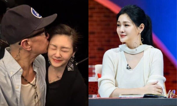 ChristineFan-one-word-infrontof-barbiehsu-statue-