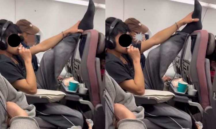 passenger-rested-feet-back-of-front-seat