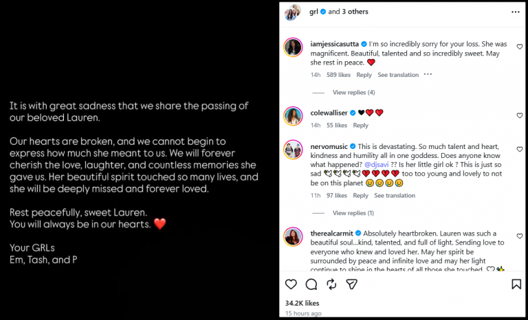 Lauren-Bennett-singer-party-rock-passed-away