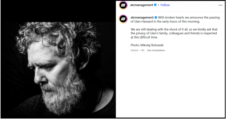 Glen-Hansard-accident-passed-away-at-56