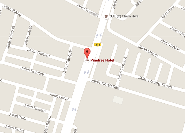 Pinetree Hotel Batu Pahat google maps